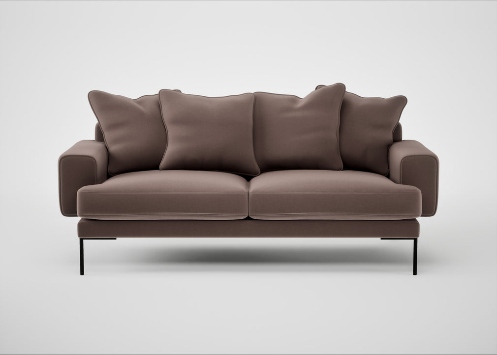 Torrington 3 Seater Sofa Smart Velvet Mouse