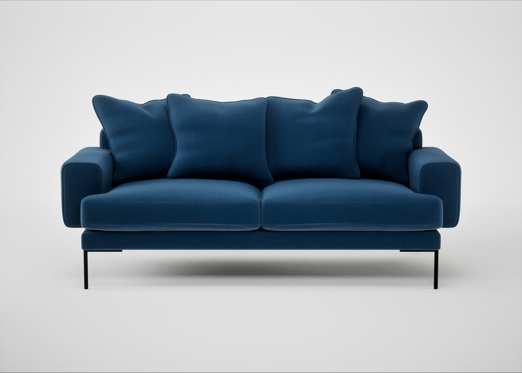 Torrington 3 Seater Sofa Cotton Velvet Petrol