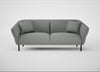 Alto 3 Seater Sofa Boucle Steel
