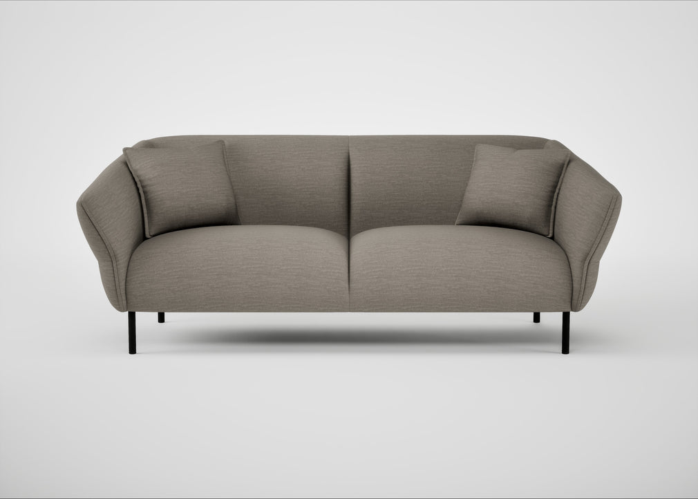 Alto 3 Seater Sofa Broad Weave Pebble