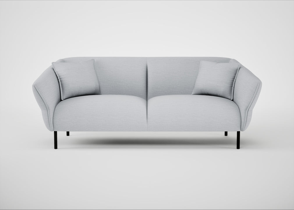 Alto 3 Seater Sofa Broad Weave Tin