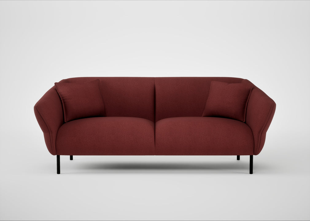 Alto 3 Seater Sofa Capelo Linen-Cotton Etruscan Red