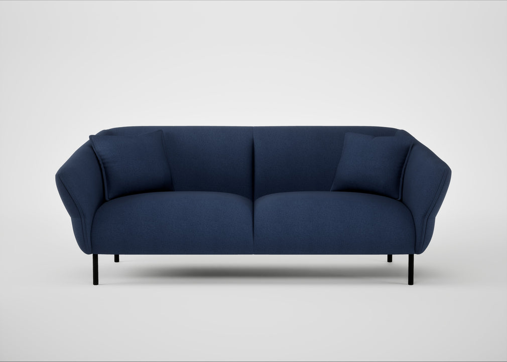 Alto 3 Seater Sofa Capelo Linen-Cotton Inkspot