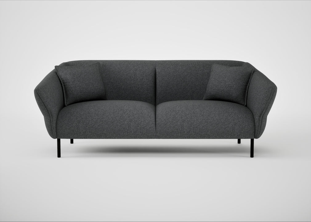 Alto 3 Seater Sofa Melton Wool Granite