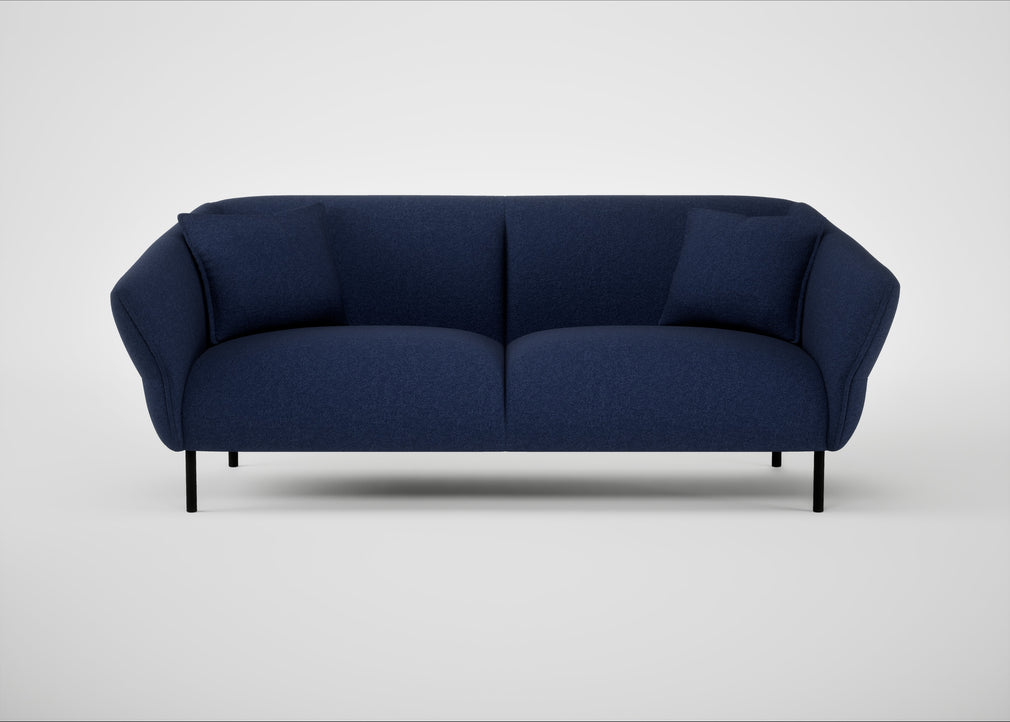 Alto 3 Seater Sofa Melton Wool New Navy