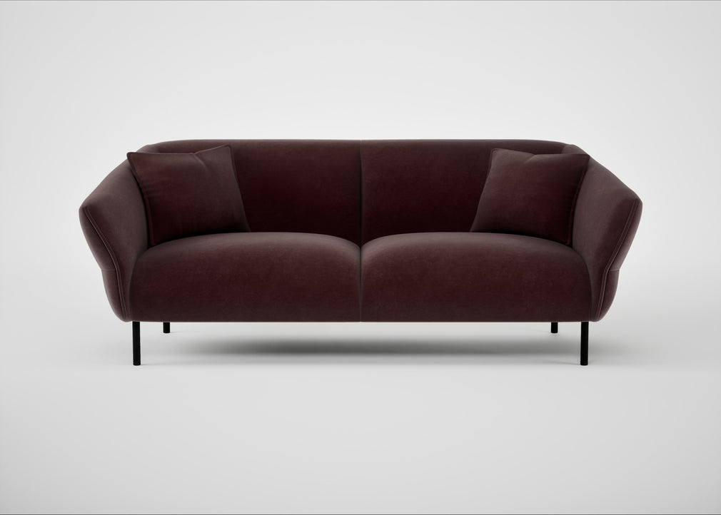 Alto 3 Seater Sofa Smart Luxe Velvet Acorn