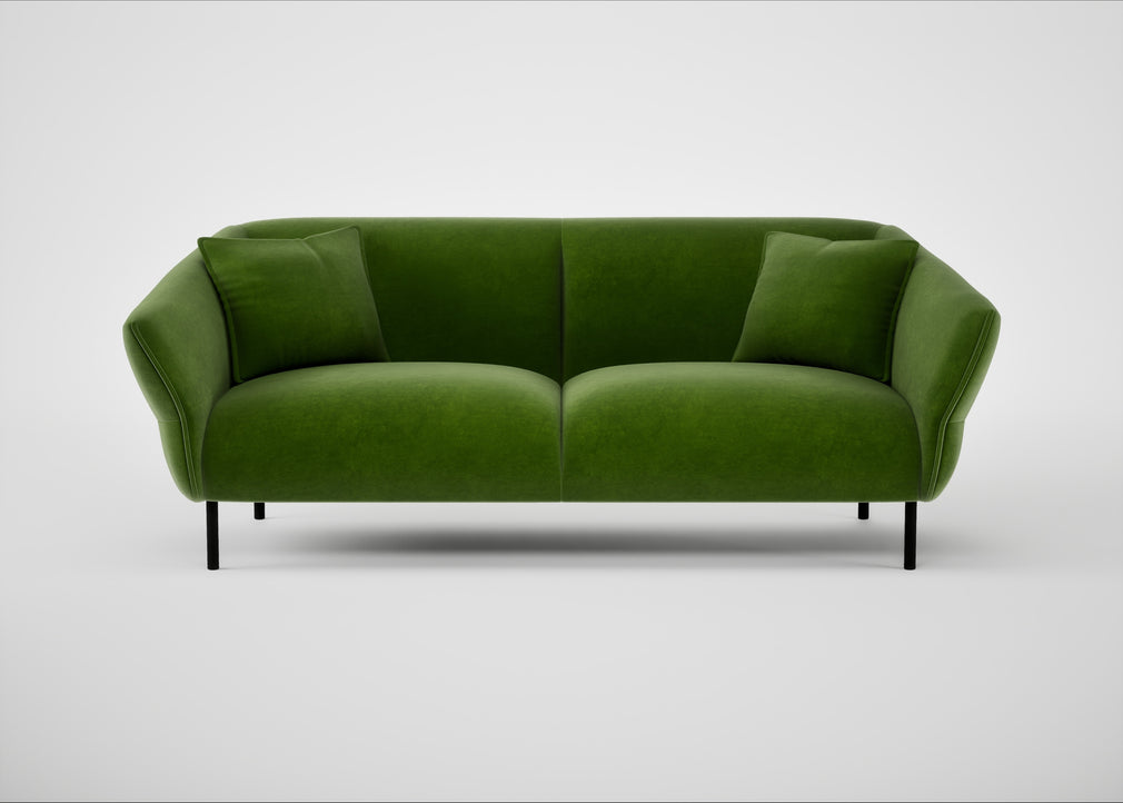 Alto 3 Seater Sofa Smart Luxe Velvet Grass