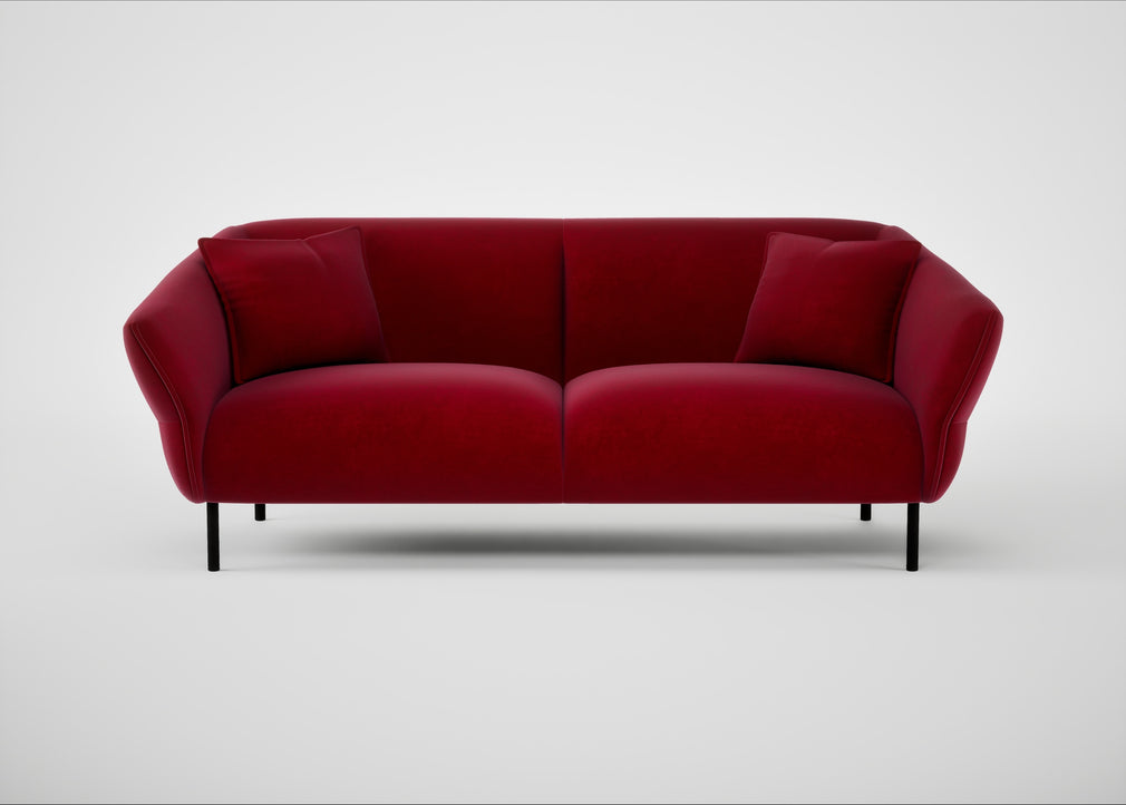 Alto 3 Seater Sofa Smart Luxe Velvet Mulberry