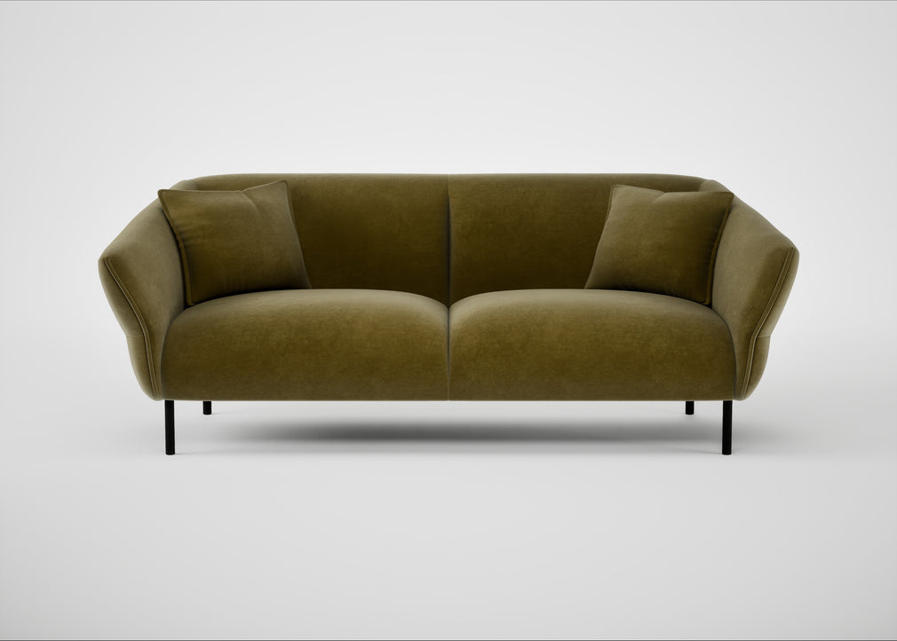 Alto 3 Seater Sofa Smart Luxe Velvet Peridot