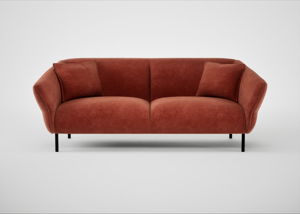 Alto 3 Seater Sofa Smart Luxe Velvet Tawny