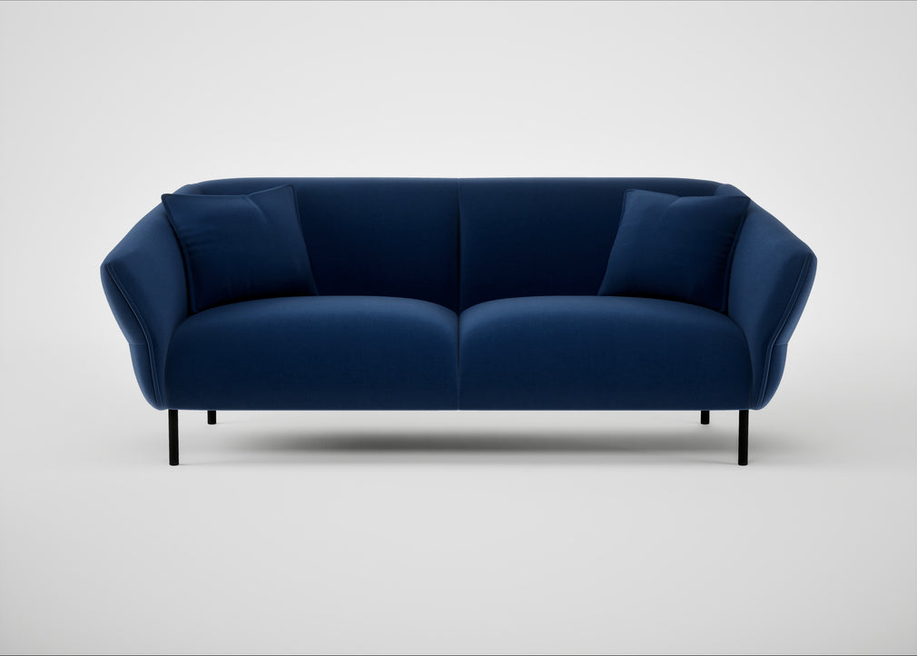 Alto 3 Seater Sofa Cotton Velvet Midnight