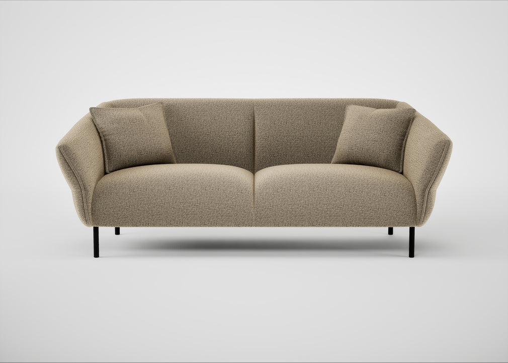 Alto 3 Seater Sofa Boucle Velvet Rocky