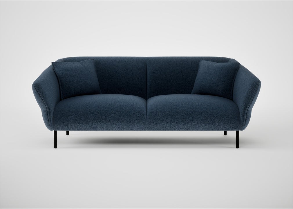 Alto 3 Seater Sofa Boucle Velvet Space