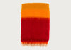 Mohair & Wool Stripe Throw Matisse Sunset