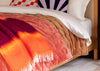 Mohair & Wool Stripe Throw Matisse Sunset