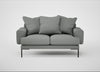 Torrington 2 Seater Sofa Boucle Steel