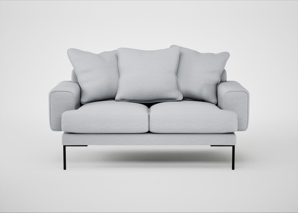Torrington 2 Seater Sofa Broad Weave Tin