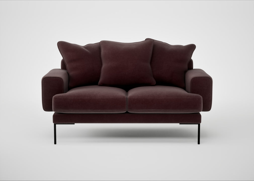 Torrington 2 Seater Sofa Smart Luxe Velvet Acorn