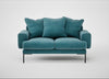 Torrington 2 Seater Sofa Smart Luxe Velvet Airforce Blue