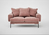 Torrington 2 Seater Sofa Smart Luxe Velvet Dusky Pink