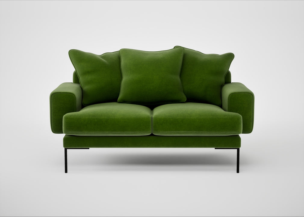 Torrington 2 Seater Sofa Smart Luxe Velvet Grass
