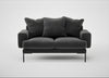 Torrington 2 Seater Sofa Smart Luxe Velvet Nickel
