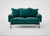 Torrington 2 Seater Sofa Smart Luxe Velvet Ocean Green