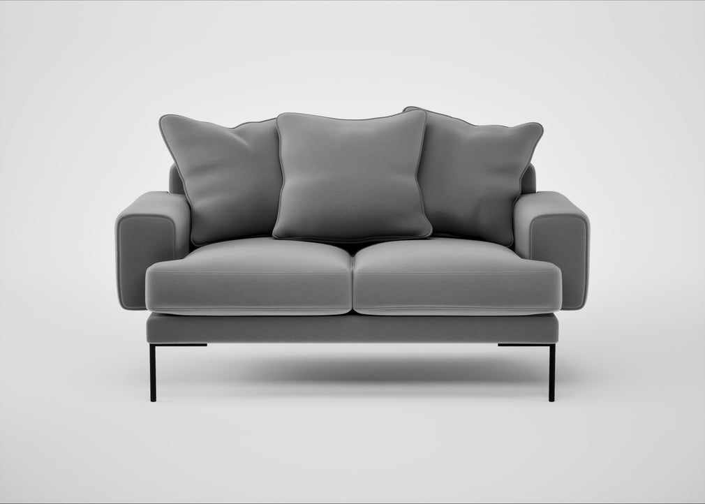 Torrington 2 Seater Sofa Smart Velvet Mercury