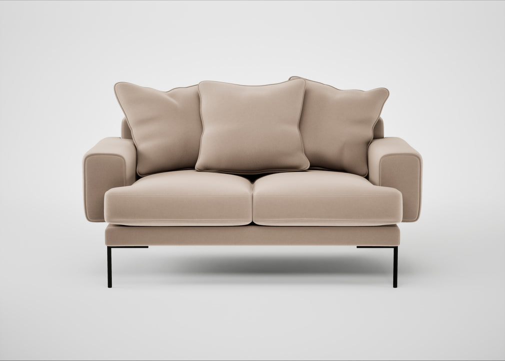 Torrington 2 Seater Sofa Smart Velvet Pebble