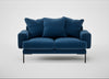 Torrington 2 Seater Sofa Cotton Velvet Petrol