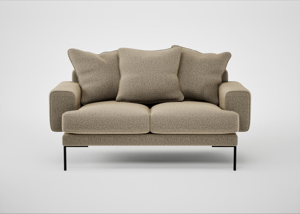 Torrington 2 Seater Sofa Boucle Velvet Rocky