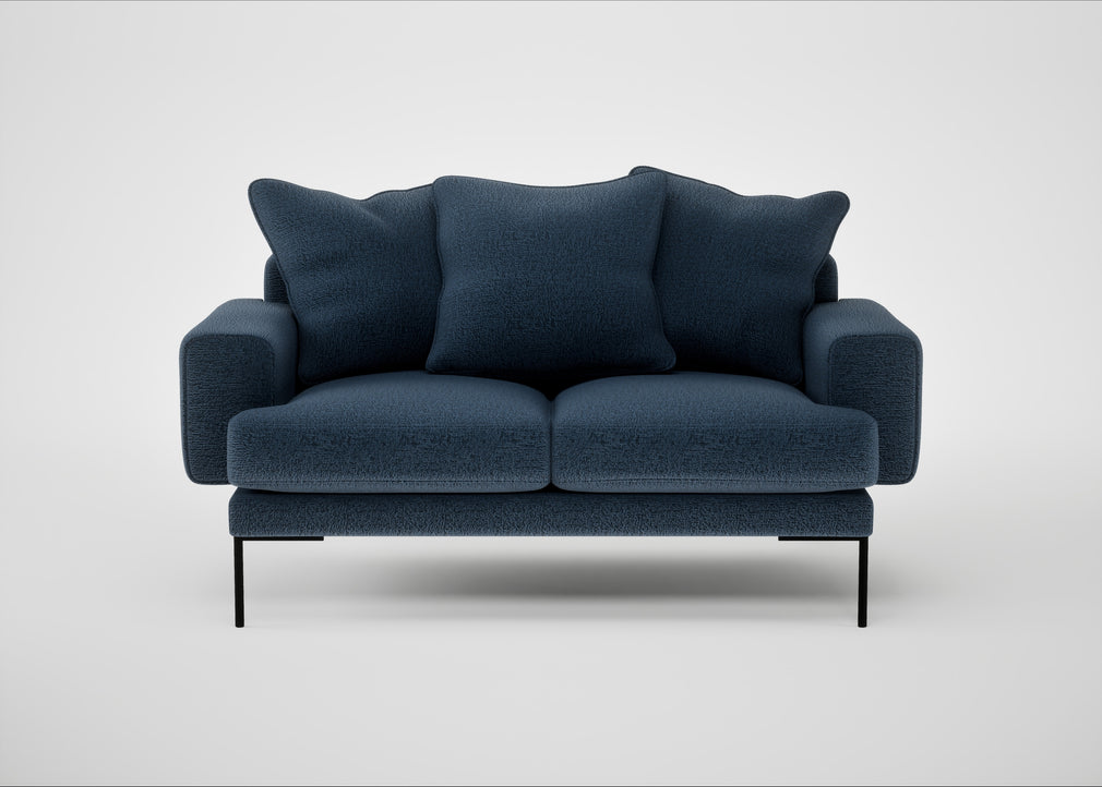 Torrington 2 Seater Sofa Boucle Velvet Space