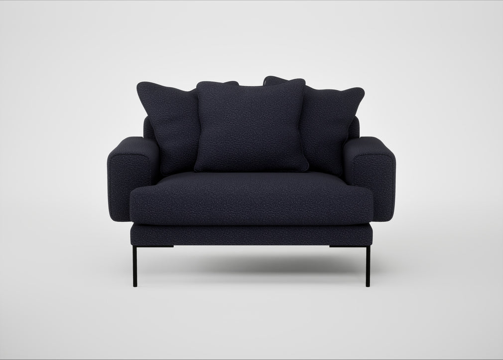 Torrington Loveseat Boucle Indigo