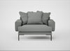 Torrington Loveseat Boucle Steel