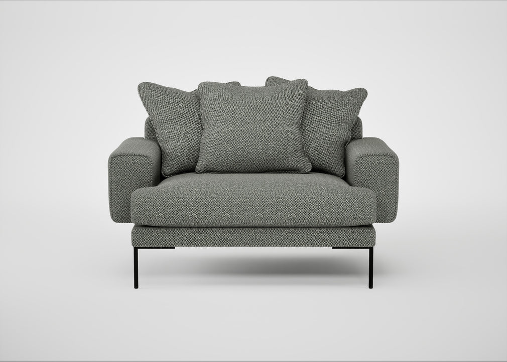 Torrington Loveseat Boucle Tweed Lapis