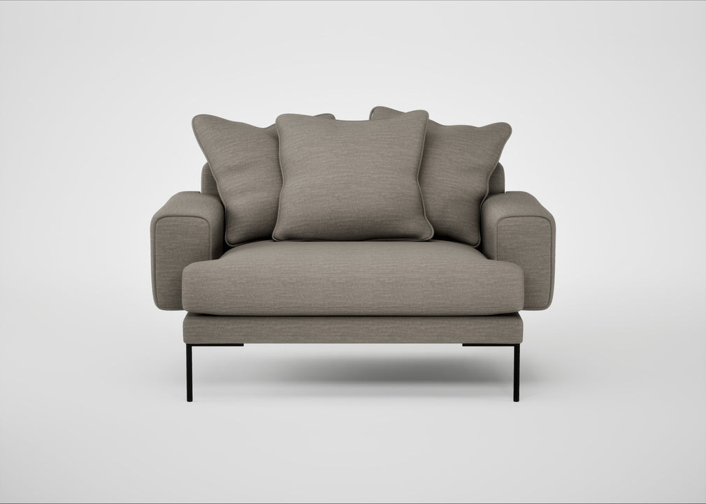 Torrington Loveseat Broad Weave Pebble