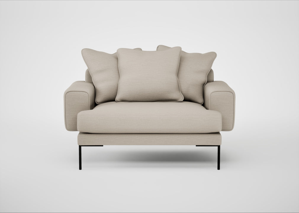 Torrington Loveseat Broad Weave Putty