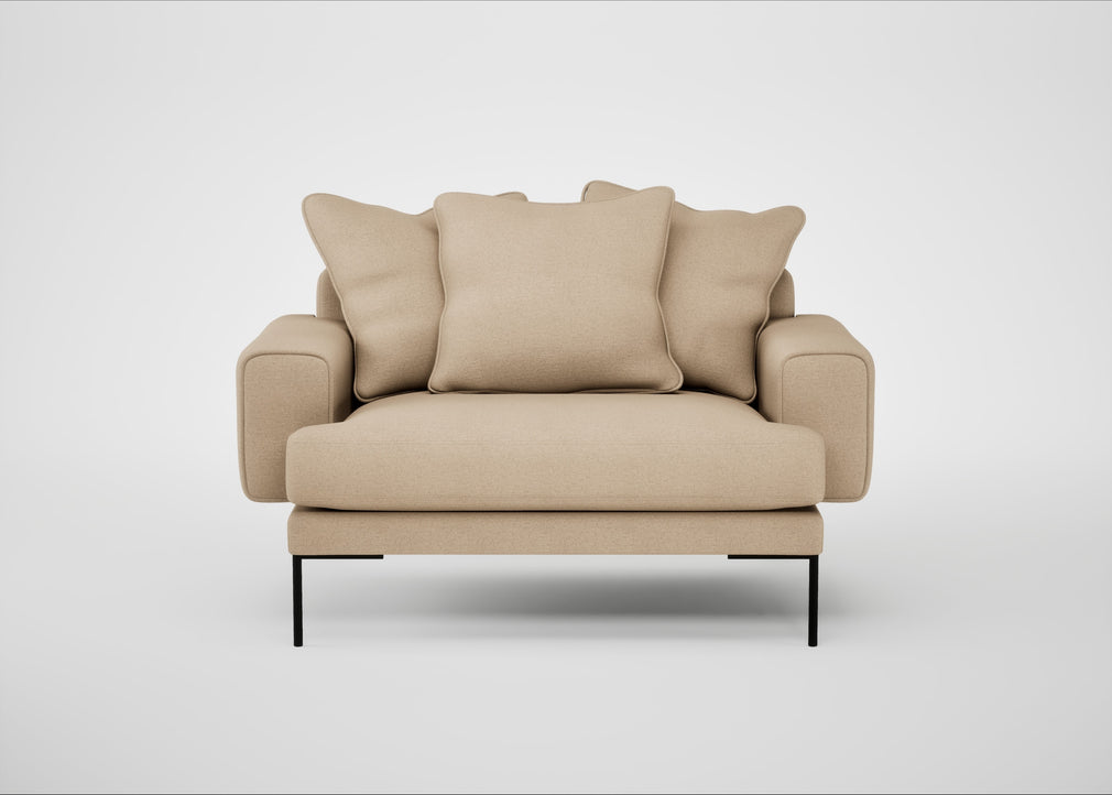 Torrington Loveseat Capelo Linen-Cotton Bamboo