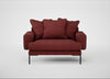 Torrington Loveseat Capelo Linen-Cotton Etruscan Red