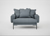 Torrington Loveseat Capelo Linen-Cotton Mineral