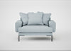 Torrington Loveseat Capelo Linen-Cotton Sea Shanty