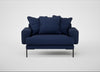 Torrington Loveseat Melton Wool New Navy
