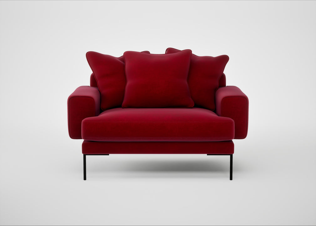 Torrington Loveseat Smart Luxe Velvet Mulberry