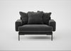 Torrington Loveseat Smart Luxe Velvet Nickel