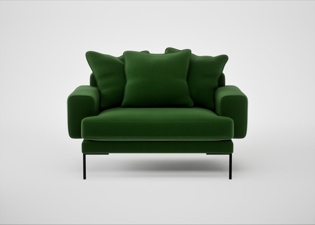 Torrington Loveseat Smart Velvet Forest