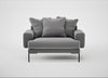 Torrington Loveseat Smart Velvet Mercury