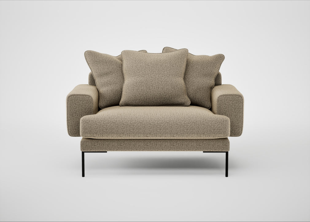 Torrington Loveseat Boucle Velvet Rocky