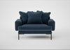 Torrington Loveseat Boucle Velvet Space