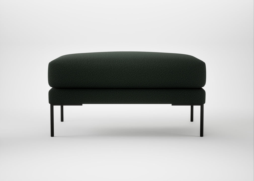 Torrington Ottoman Boucle Fern
