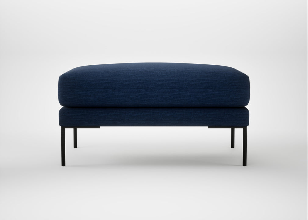 Torrington Ottoman Broad Weave Lagoon
